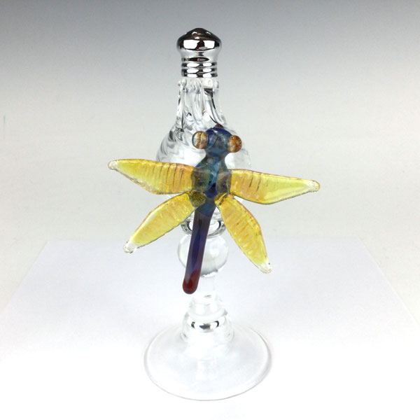 Shop WheatonArts Dragonfly Pedestal Salt and Pepper Shakers Shop WheatonArts